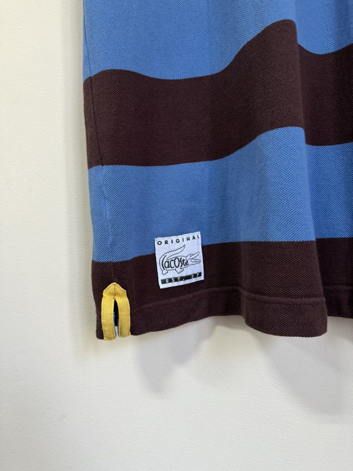 Lacoste × Vintage Lacoste strip tennis cotton polo t shirt Size US M / EU 48-50 / 2 - 2 Thumbnail