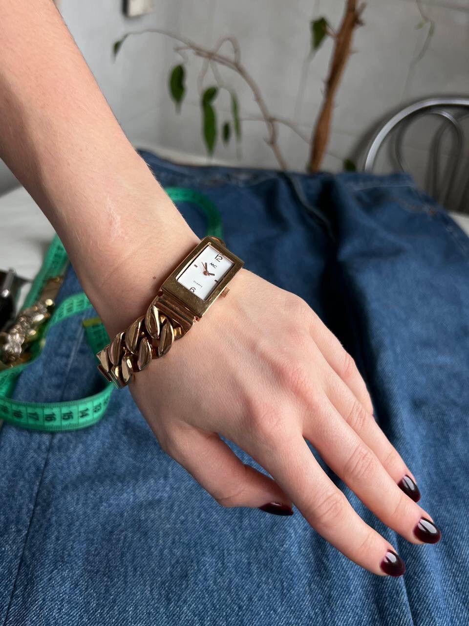 Japanese Brand × Vintage Vintage Japanese style Chain Metal futuristic Watch Bracelet Size ONE SIZE - 7 Thumbnail