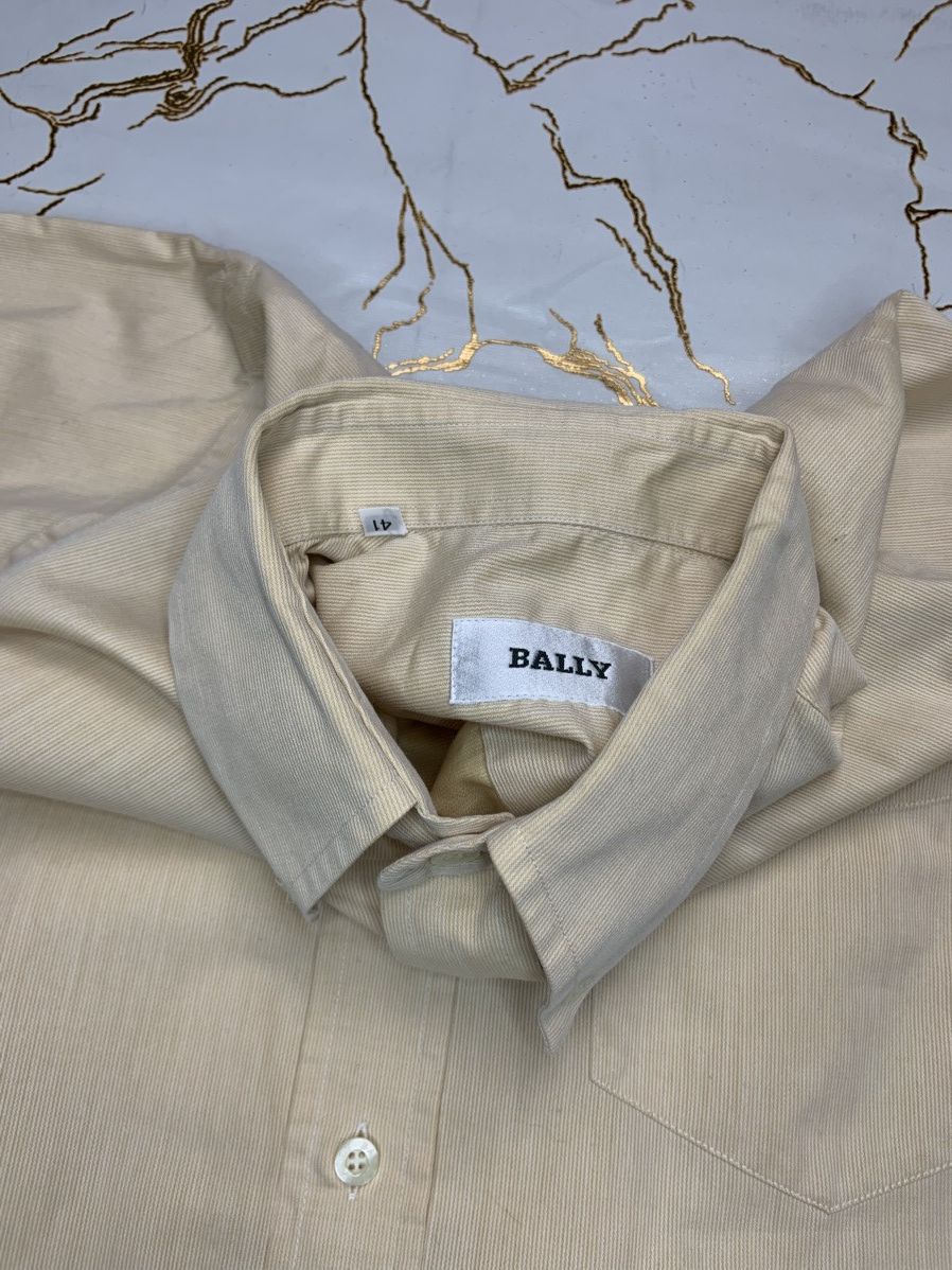 Bally BALLY Men Yellow Striped Classic Shirt Size 41 Cotton Size US XL / EU 56 / 4 - 3 Thumbnail