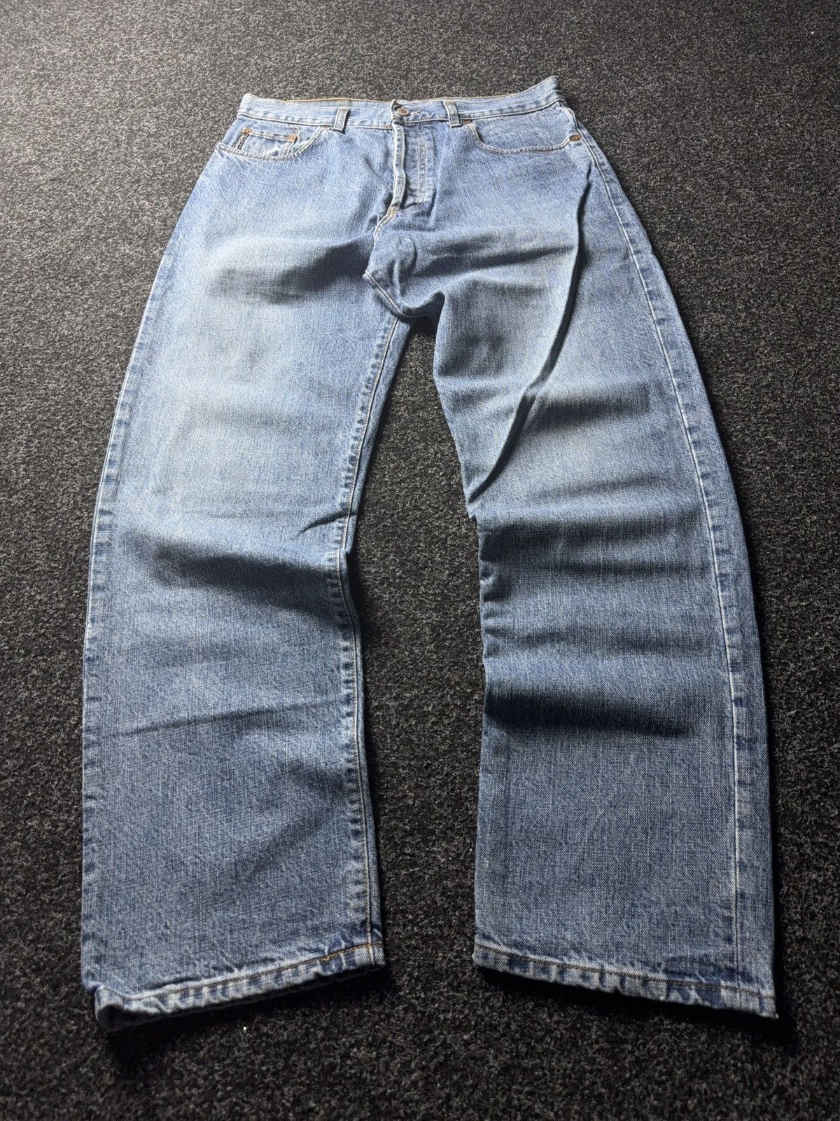 Peak Performance 90s Retro Peak Performance Italy Vintage Light Wash Jeans Size US 33 - 1 Thumbnail