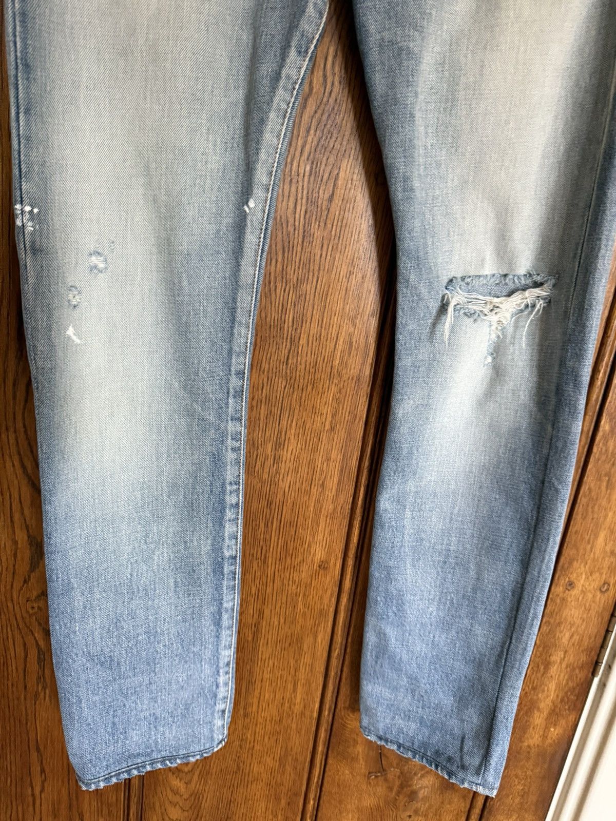 Saint Laurent Paris Saint Laurent slim ripped denim jeans 30 Santa Monica wash Size US 30 / EU 46 - 11 Thumbnail