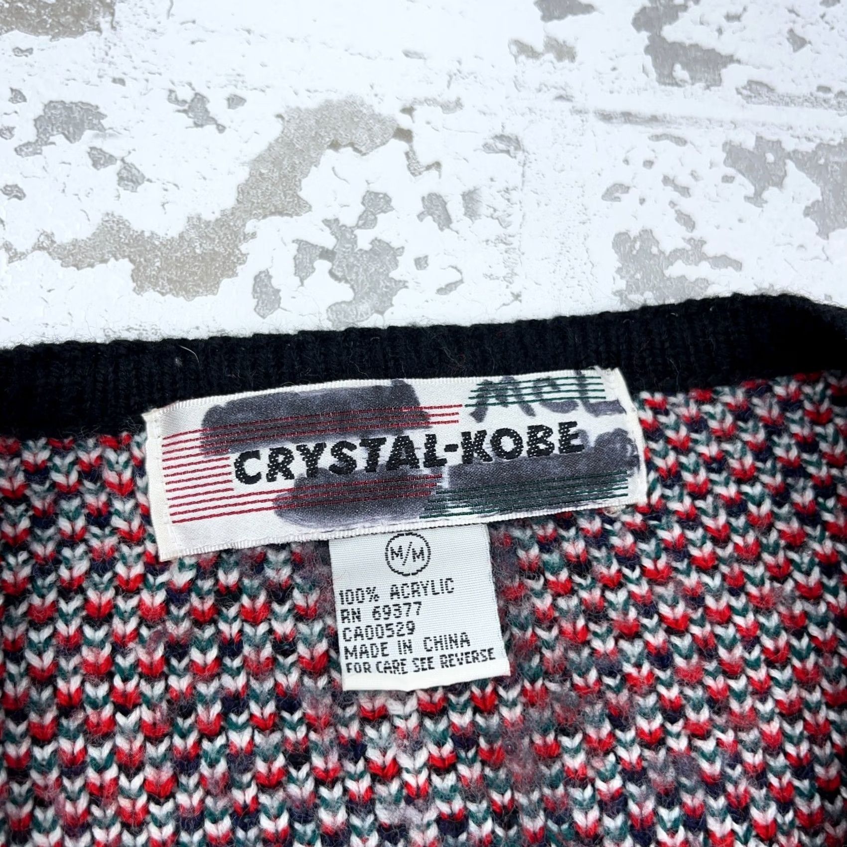 Vintage VINTAGE Crystal Kobe Sweater Women Medium Red Cardigan Jacket Tartan Plaid 90s Size M / US 6-8 / IT 42-44 - 3 Thumbnail