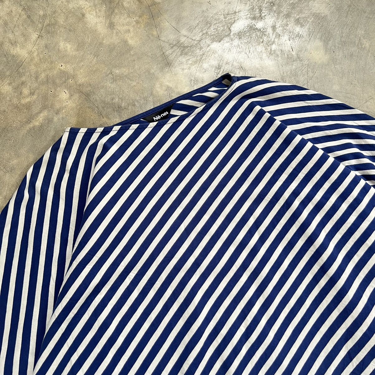 Issey Miyake Ne-net by Issey miyake Stripe Long Sleeve Shirt Size M / US 6-8 / IT 42-44 - 3 Thumbnail