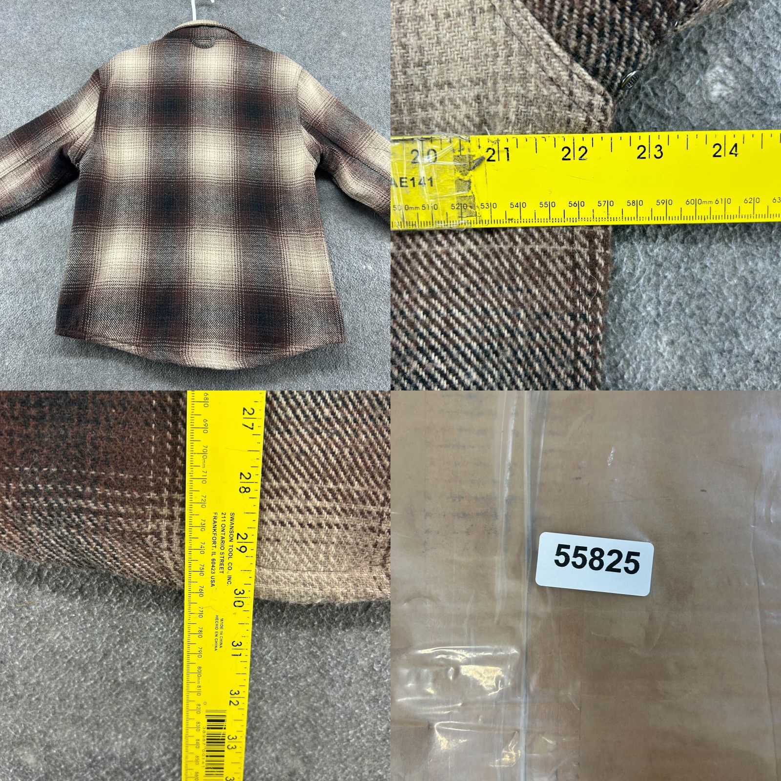Vintage VINTAGE JACHS New York Jacket Mens M Brown Plaid Wool Blend Bomber Jacket Lined 90s Wool Flannel Cotton Lining Mens Size US M / EU 48-50 / 2 - 8 Thumbnail
