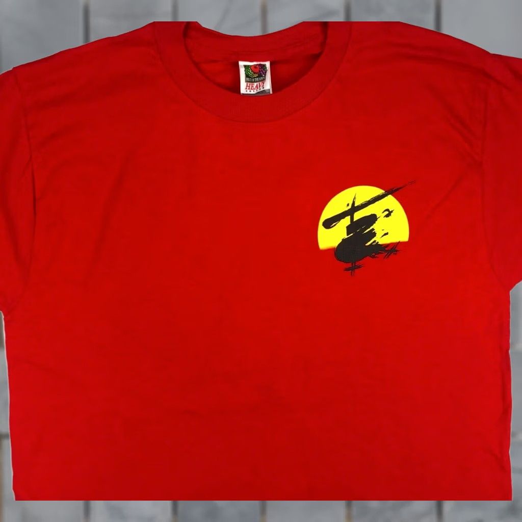 Fruit Of The Loom VINTAGE MISS SAIGON BROADWAY MUSICAL T-Shirt LARGE opera theatre nyc NOS 90s Red Fruit of the Loom Mens Size US L / EU 52-54 / 3 - 1 Thumbnail