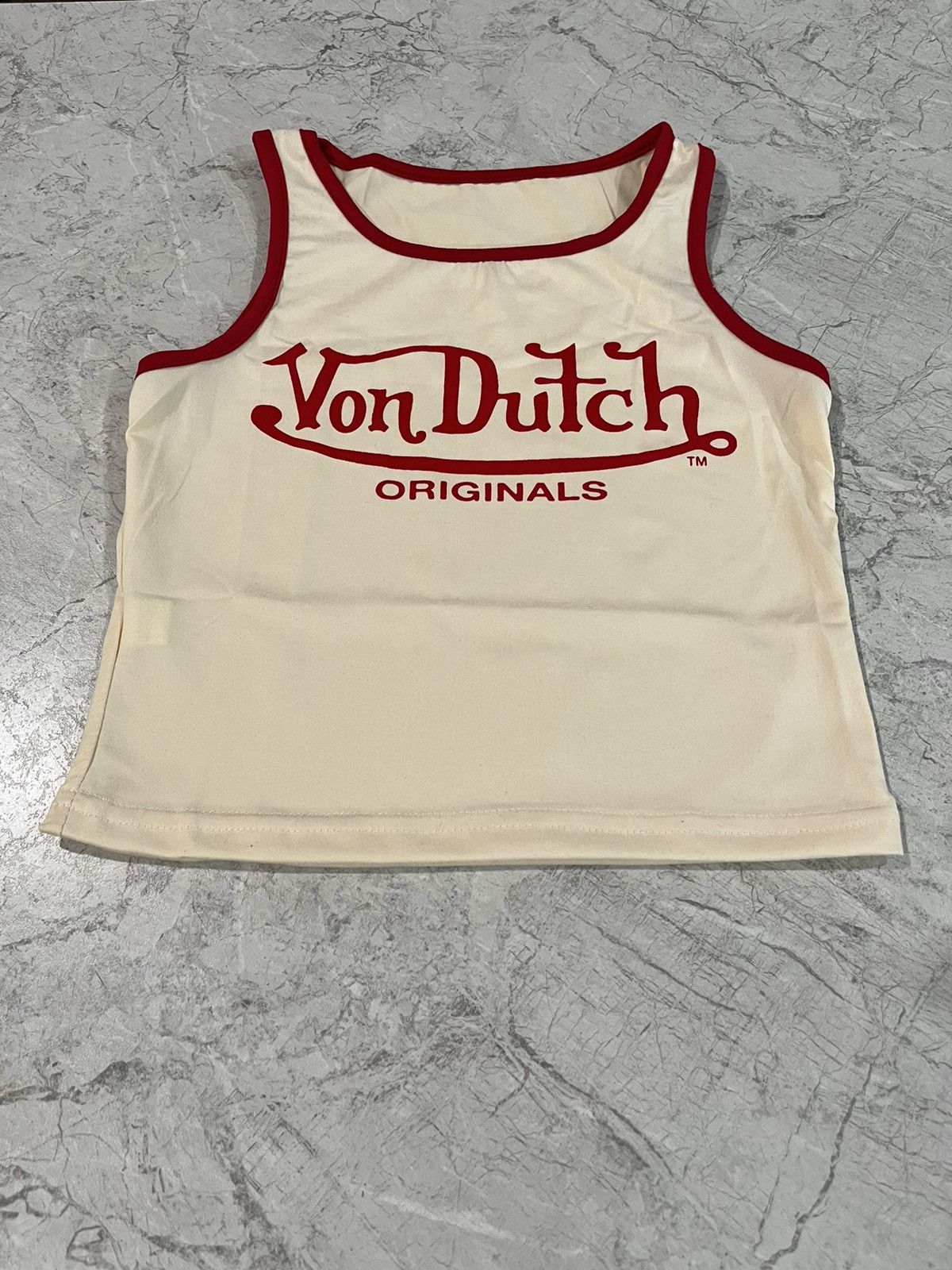 Vintage × Von Dutch Von Dutch Original Vintage Tank RIBBED BABY TEE SLIM FIT Size L / US 10 / IT 46 - 3 Thumbnail
