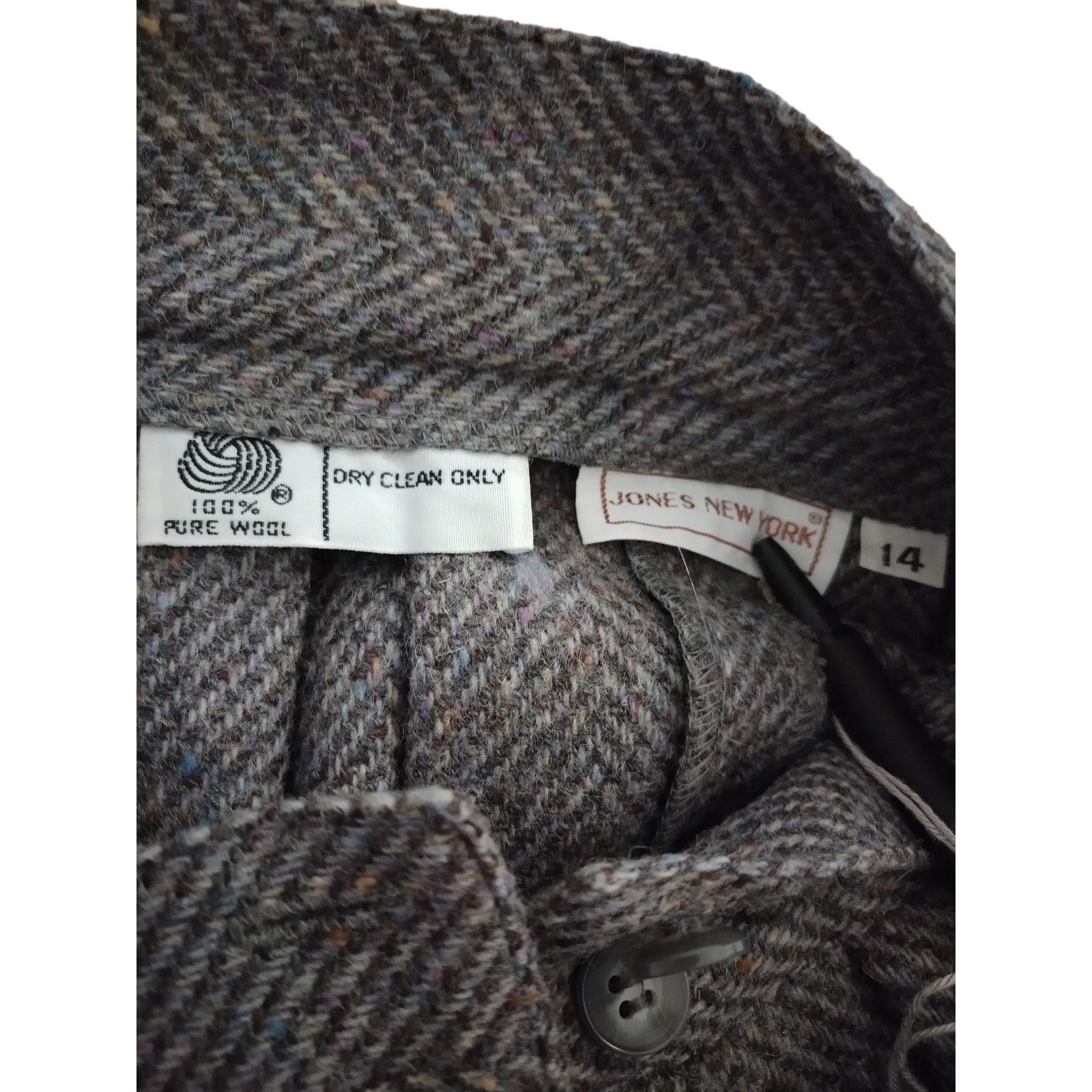 Jones New York Jones New York Womens A-Line Skirt Pleated Pure Wool Sz 14 Size 36" / US 14 / IT 50 - 5 Thumbnail
