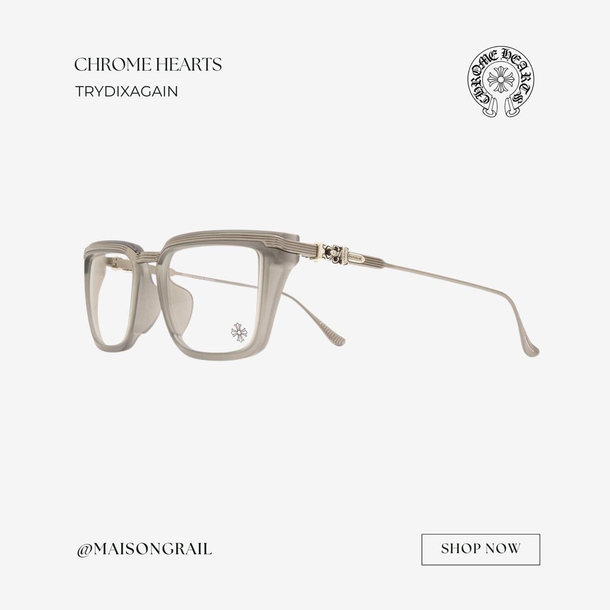 Chrome Hearts CHROME HEARTS TRYDIXAGAIN GLASSES Size ONE SIZE - 1 Thumbnail