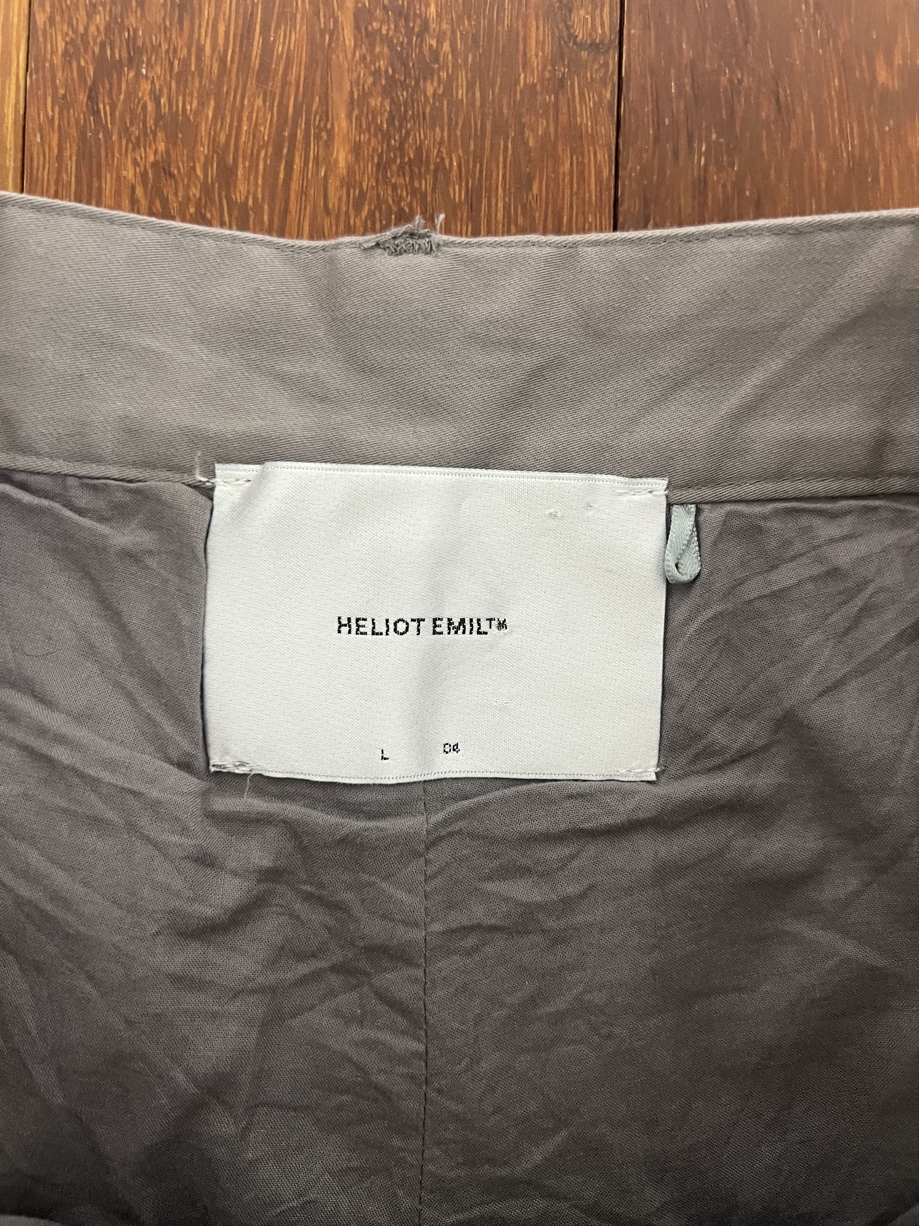 Heliot Emil 💚 SS19 Heliot Emil Grey Cotton Tech Cargo Pants Size US 34 / EU 50 - 9 Thumbnail