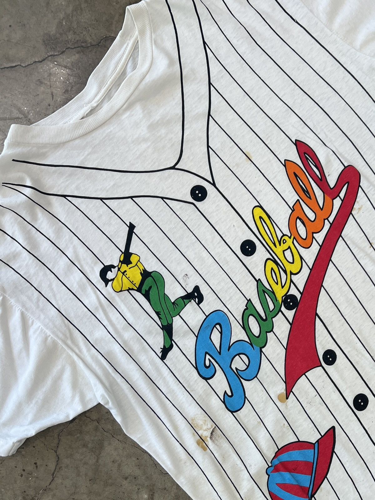 Vintage Vintage Baseball Sports Single Stitch Tee Medium Size US M / EU 48-50 / 2 - 1 Thumbnail