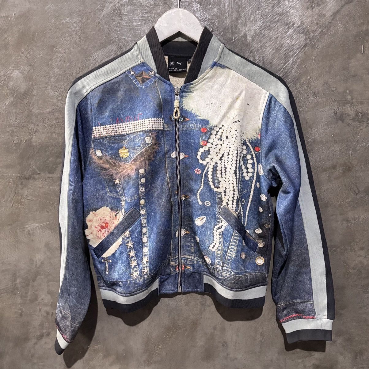 Maison MIHARA YASUHIRO × Puma MIHARA YASUHIRO x PUMA Transfer Print Jersey Jacket Size S / US 4 / IT 40 - 1 Thumbnail