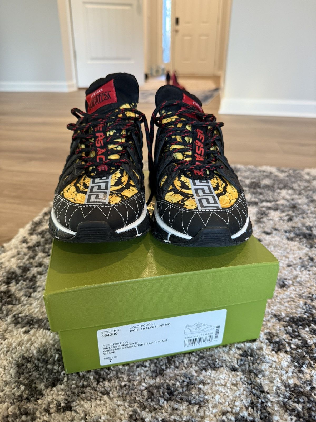 Versace Versace Trigreca Oro-Nero Sneakers – Brand New – No Box Size US 7 / IT 37 - 3 Thumbnail