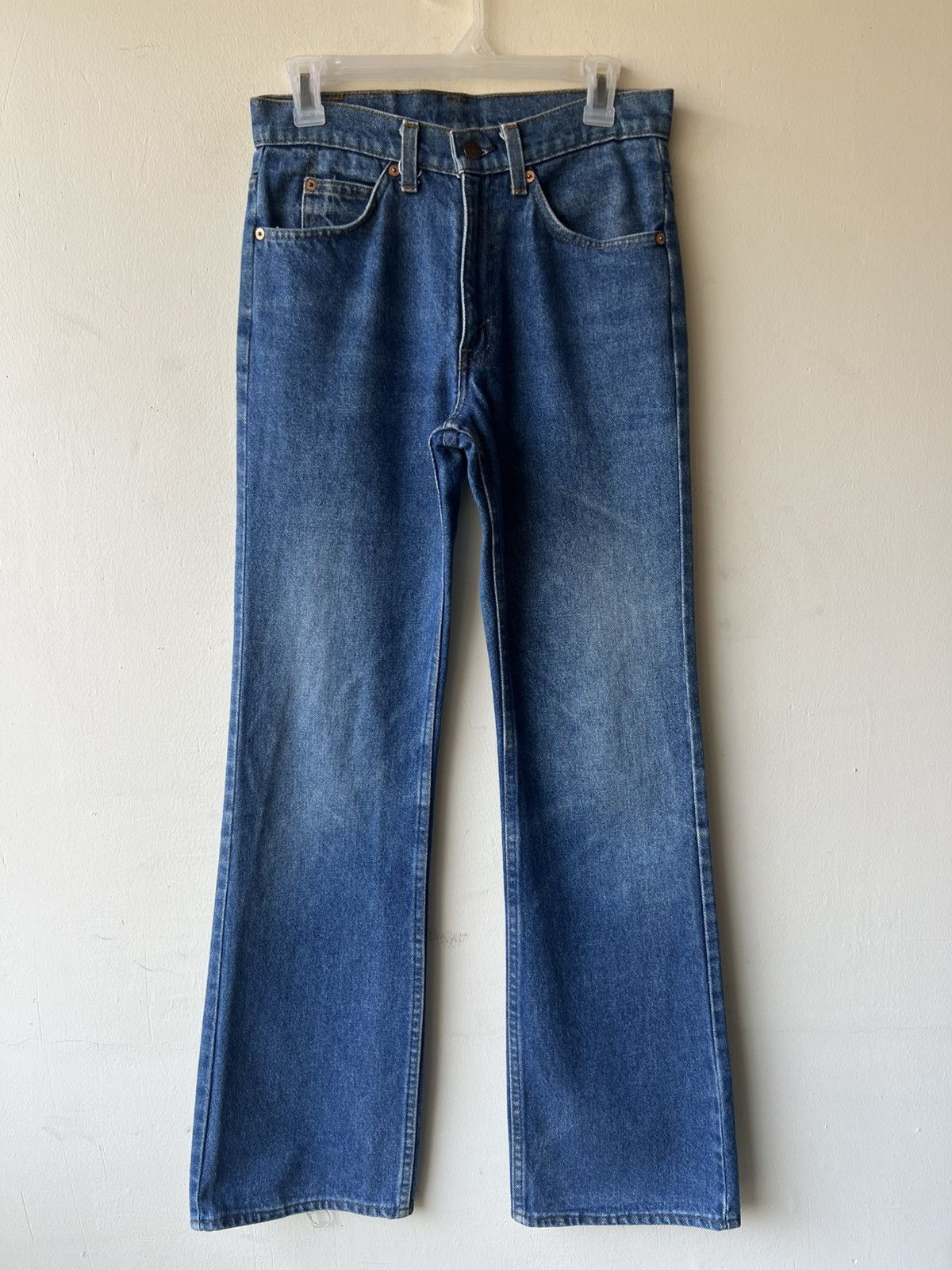 Vintage Vintage 80s Levi’s 517 Orange Tab Denim Bootcut Jeans Size US 29 - 9 Thumbnail