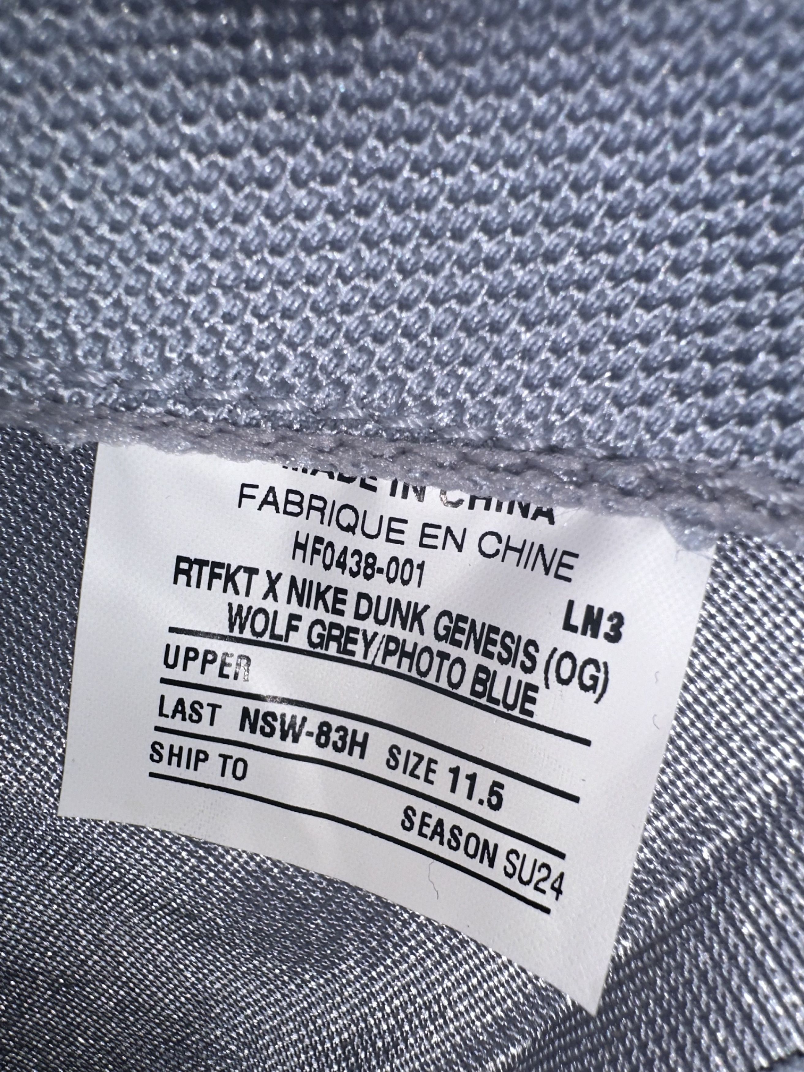 Nike Nike Dunk Genesis Low RTFKT OG (Edition of 6841) Size US 11.5 / EU 44-45 - 6 Thumbnail