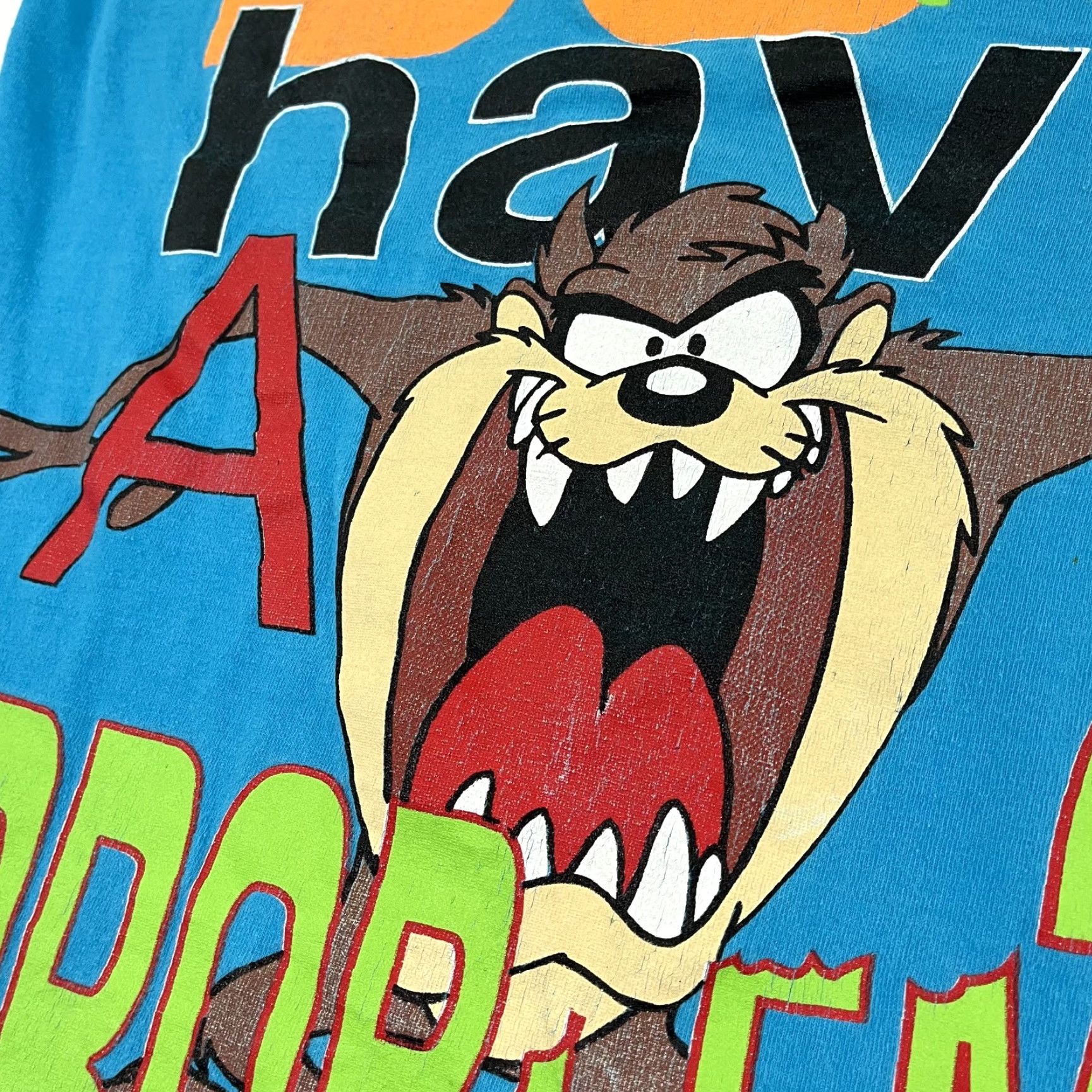Vintage VTG Tasmanian Devil Shirt Unisex Adults S Blue Do You Have A Problem Looney Tunes Graphic Print Vintage 90s Men Women Shirt Size US S / EU 44-46 / 1 - 2 Thumbnail