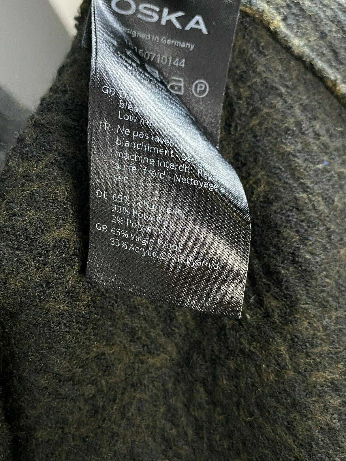 Oscar De La Renta Oska Check Boiled Wool Snap Coat Jacket Size 2 Size XS / US 0-2 / IT 36-38 - 12 Thumbnail