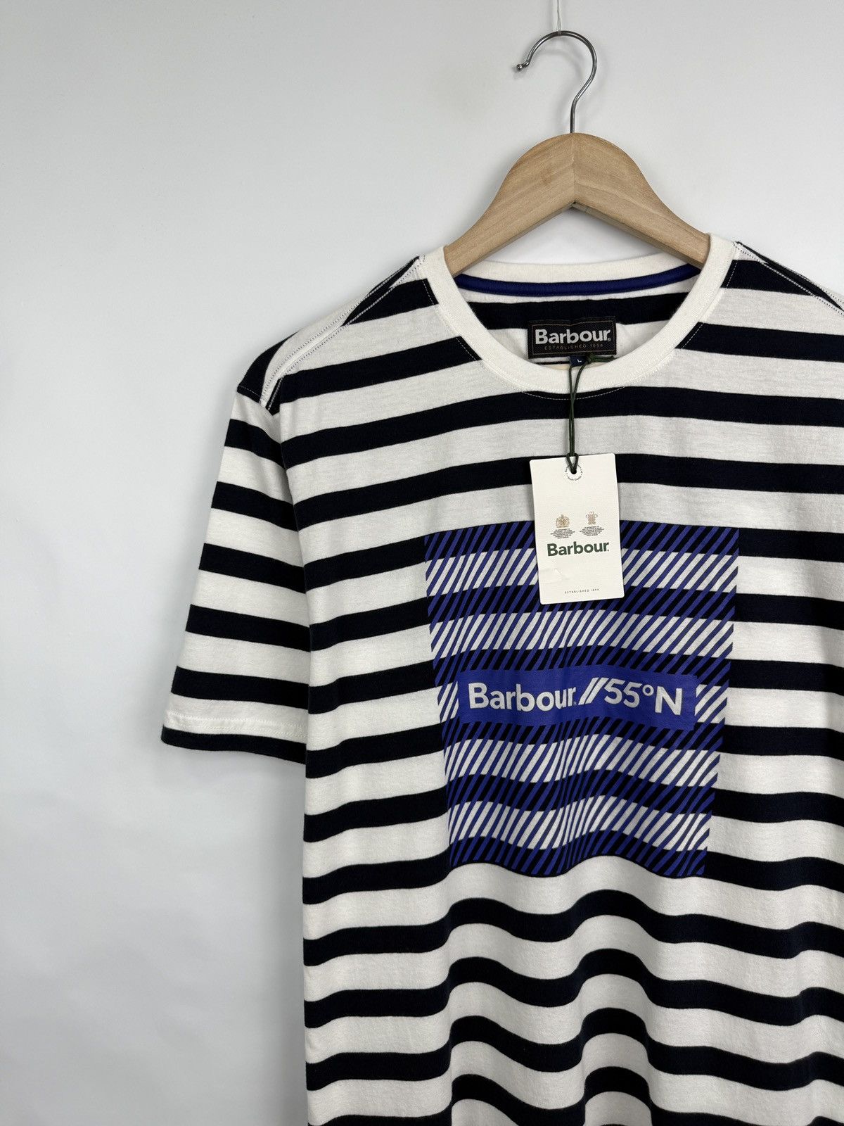 Barbour × Noah 🇬🇧 NEW❗️Barbour Thwart T-Shirt Rare Retro Hype Y2K Size US L / EU 52-54 / 3 - 3 Thumbnail