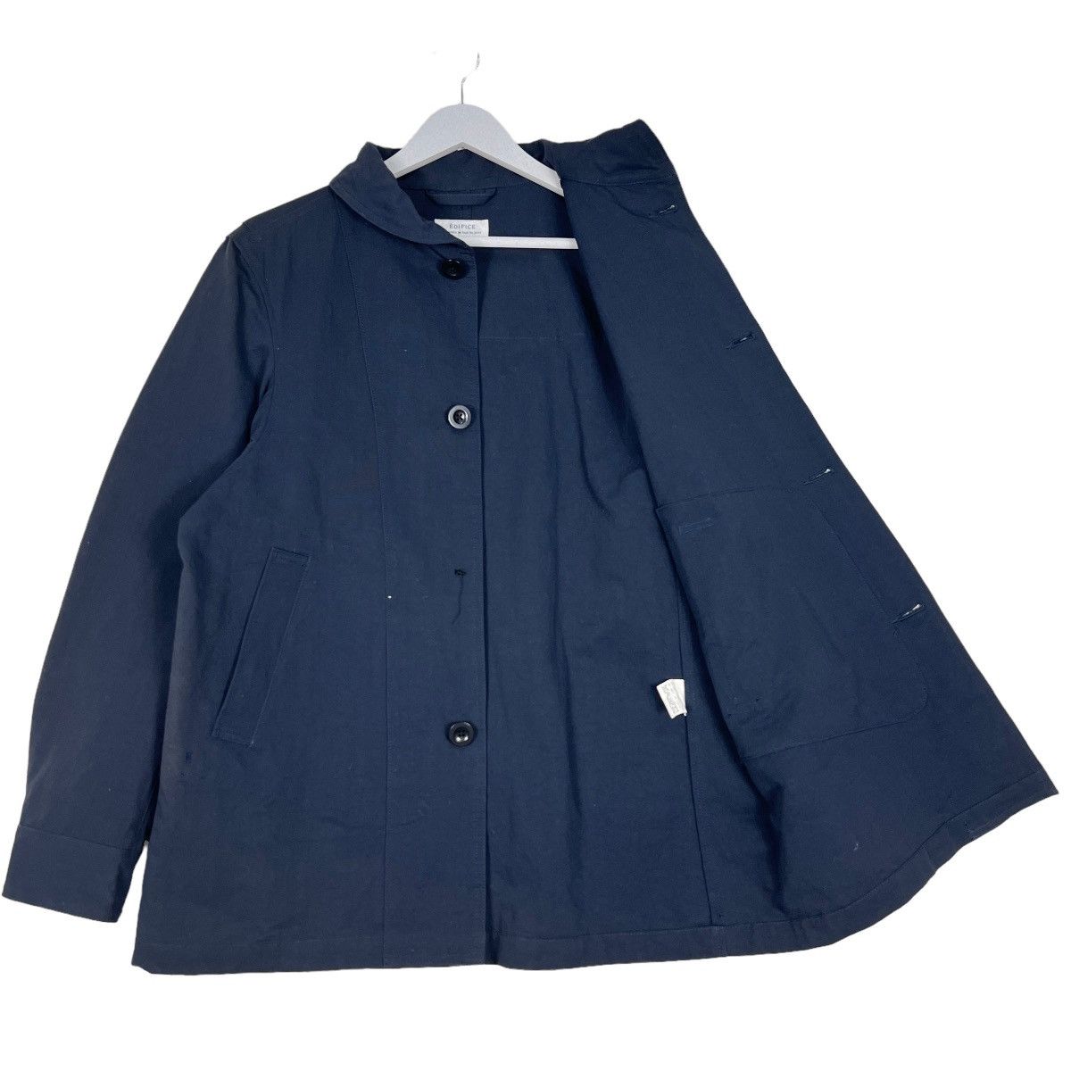 Edifice Japan 🔥 EDIFICE JAPAN INDIGO SHAWL COLAR CHORE JACKET MADE JAPAN Size US M / EU 48-50 / 2 - 9 Thumbnail