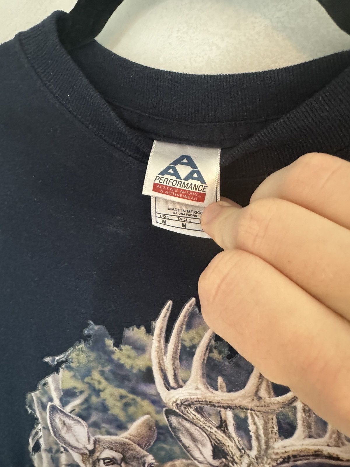 AAA × Realtree AAA Style Deer Doe Canada Hunting Navy T-Shirt Realtree Size US M / EU 48-50 / 2 - 3 Thumbnail