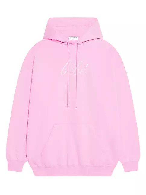 image of Balenciaga O1In1G1123 Bebe Hoodie In Pink, Women's (Size XS)