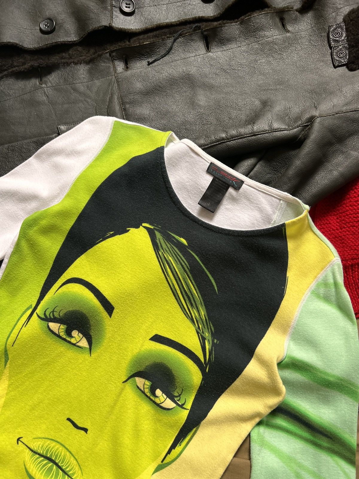Custo Barcelona Custo Barcelona Avant Garde Green Long Sleeve Cotton T-Shirt Size S / US 4 / IT 40 - 7 Thumbnail