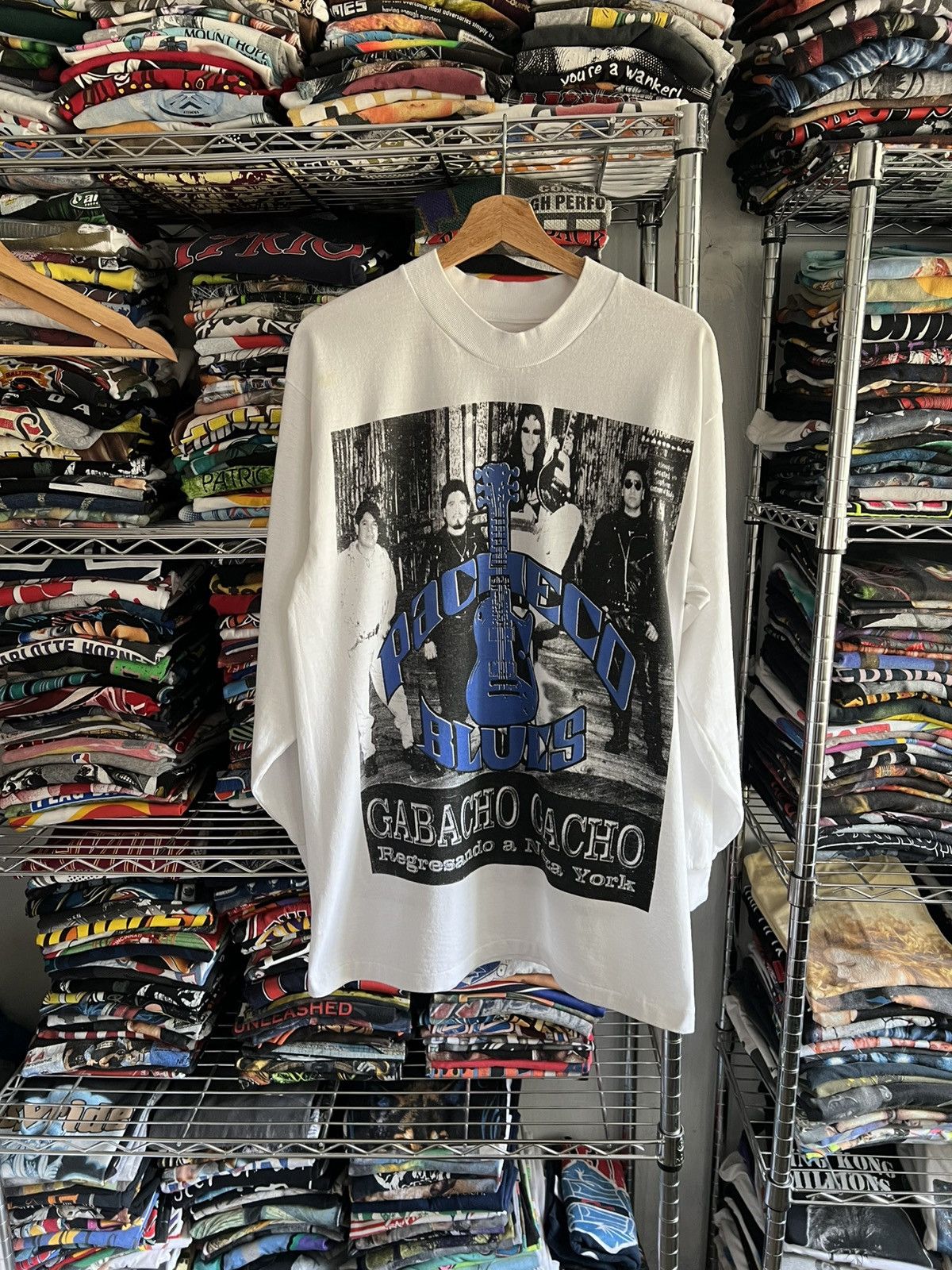 Band Tees 2003 Pacheco Blues Gabacho Gacho Single Stitch Bootleg Tee Size US L / EU 52-54 / 3 - 1 Thumbnail