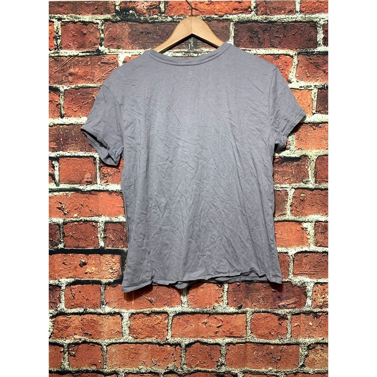 Vintage Sisstr evolution T-Shirt Women's Short Sleeve Gray XS Palm Printed Crew Neck Pullover Regular Fit Casual 100% Cotton Size 28" / US 6 / IT 42 - 3 Thumbnail
