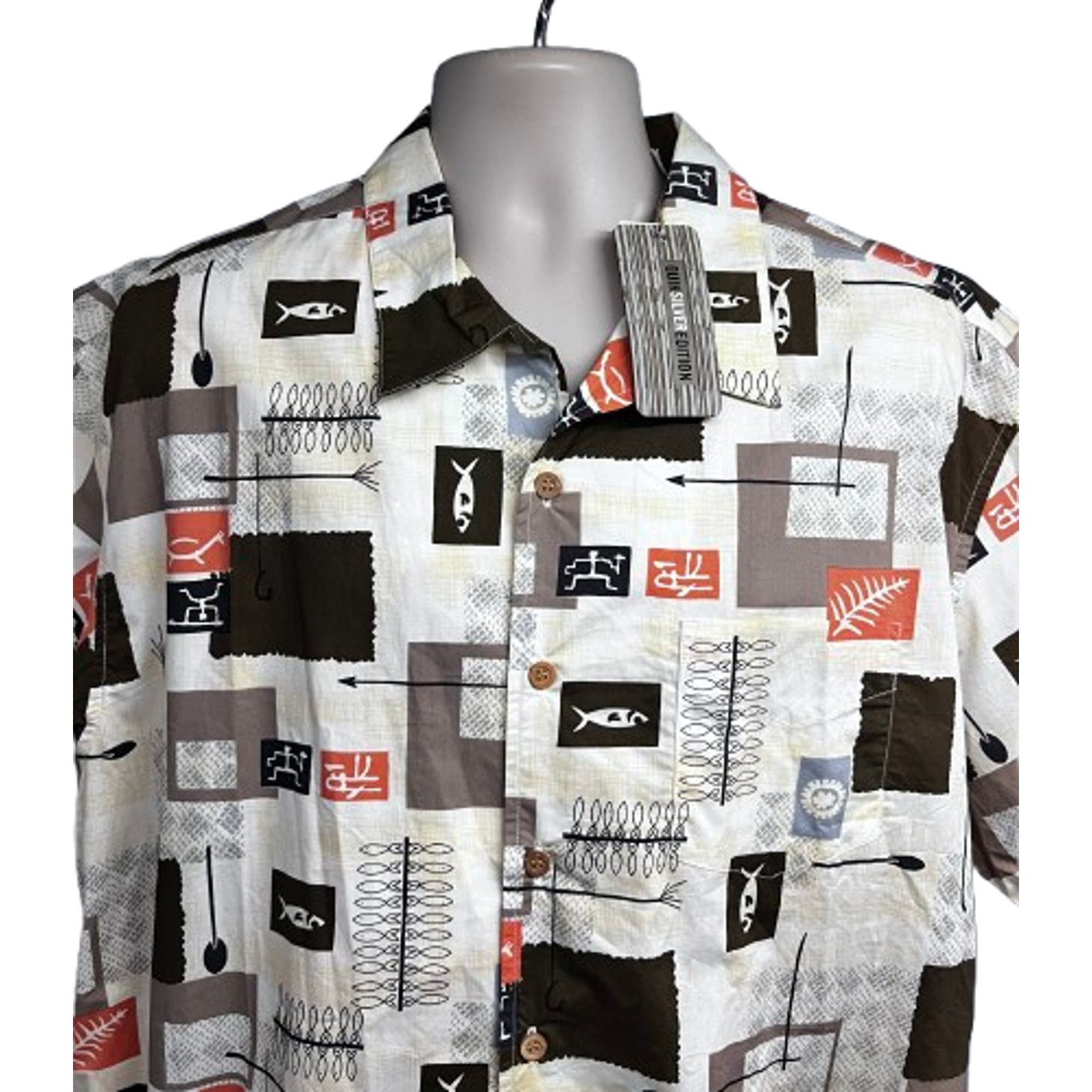 Quiksilver QuickSilver Hawaiian Button Up Shirt Mens XL Pocket New Size US XL / EU 56 / 4 - 4 Thumbnail
