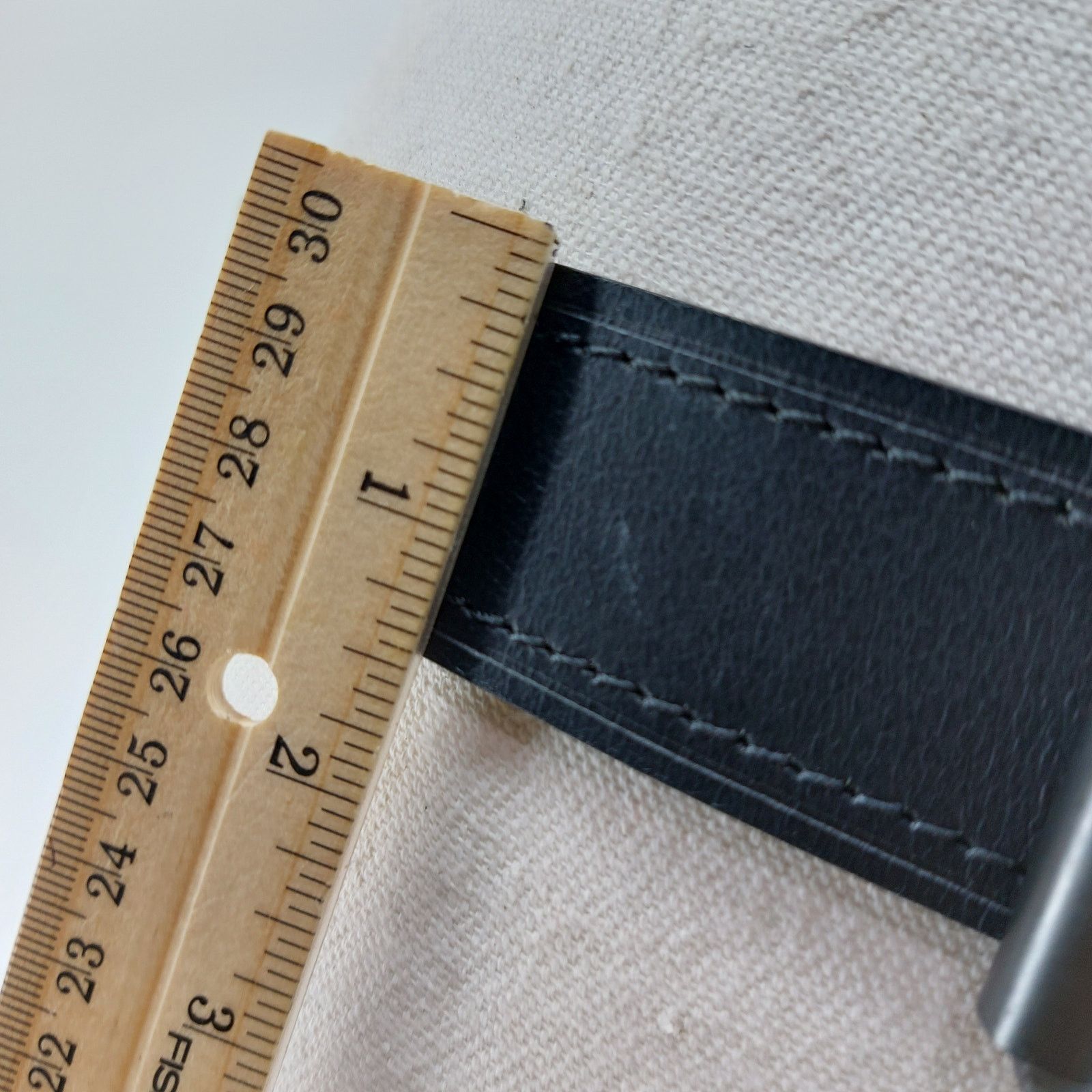 Dickies Dickies Black Men's Leather Belt Size 36 Workwear Streetwear Size 36 - 3 Thumbnail
