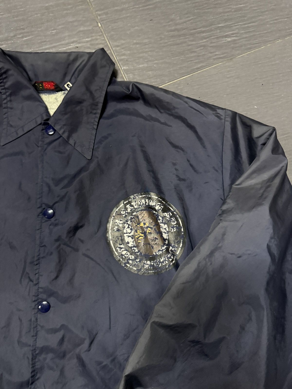 Bape vintage bathing ape Big Logo Coach Jacket Size US XL / EU 56 / 4 - 4 Thumbnail