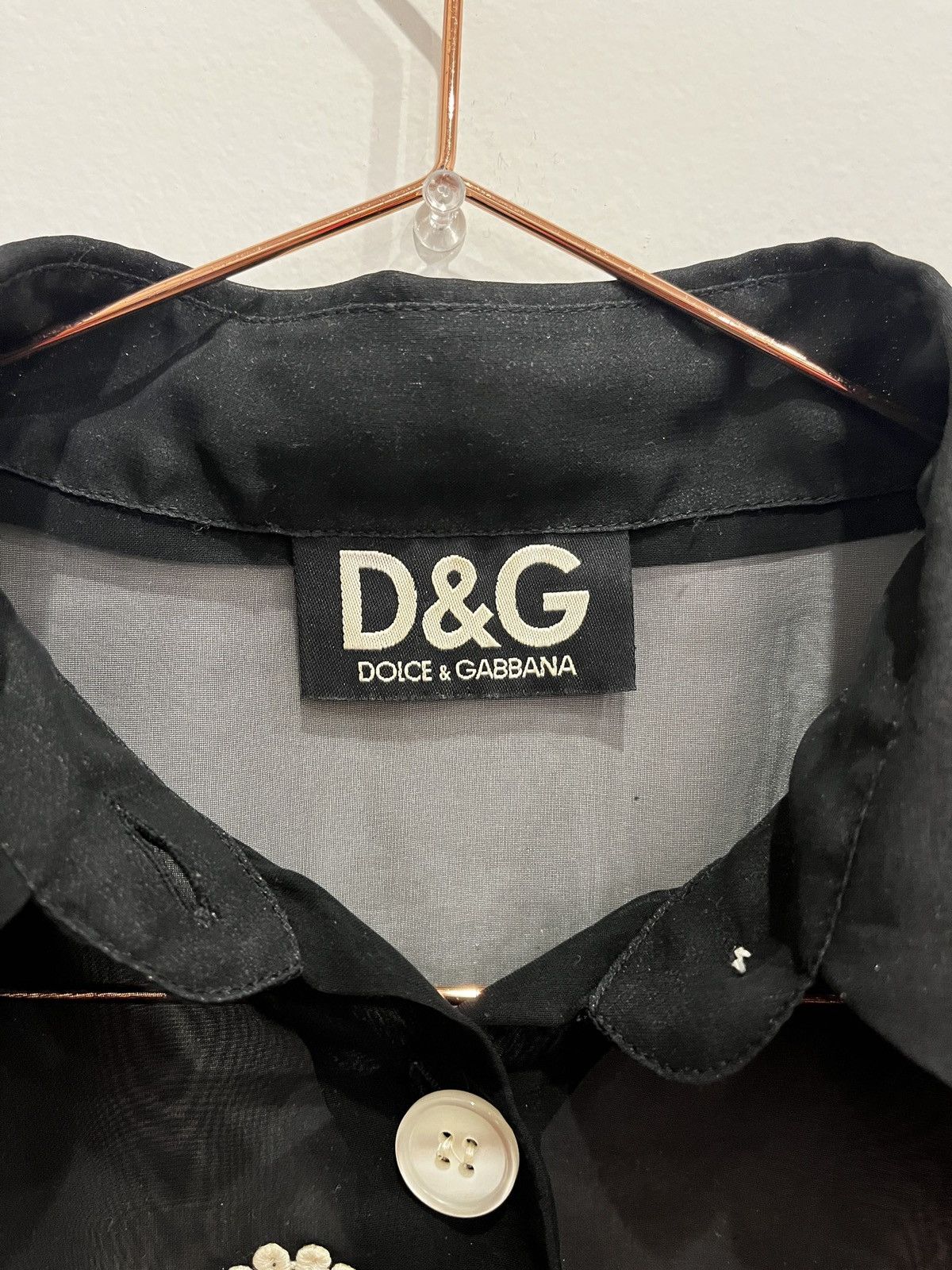 Dolce & Gabbana Vintage Dolce & Gabbana Sheer Button Up Shirt (unisex) Size US S / EU 44-46 / 1 - 5 Thumbnail