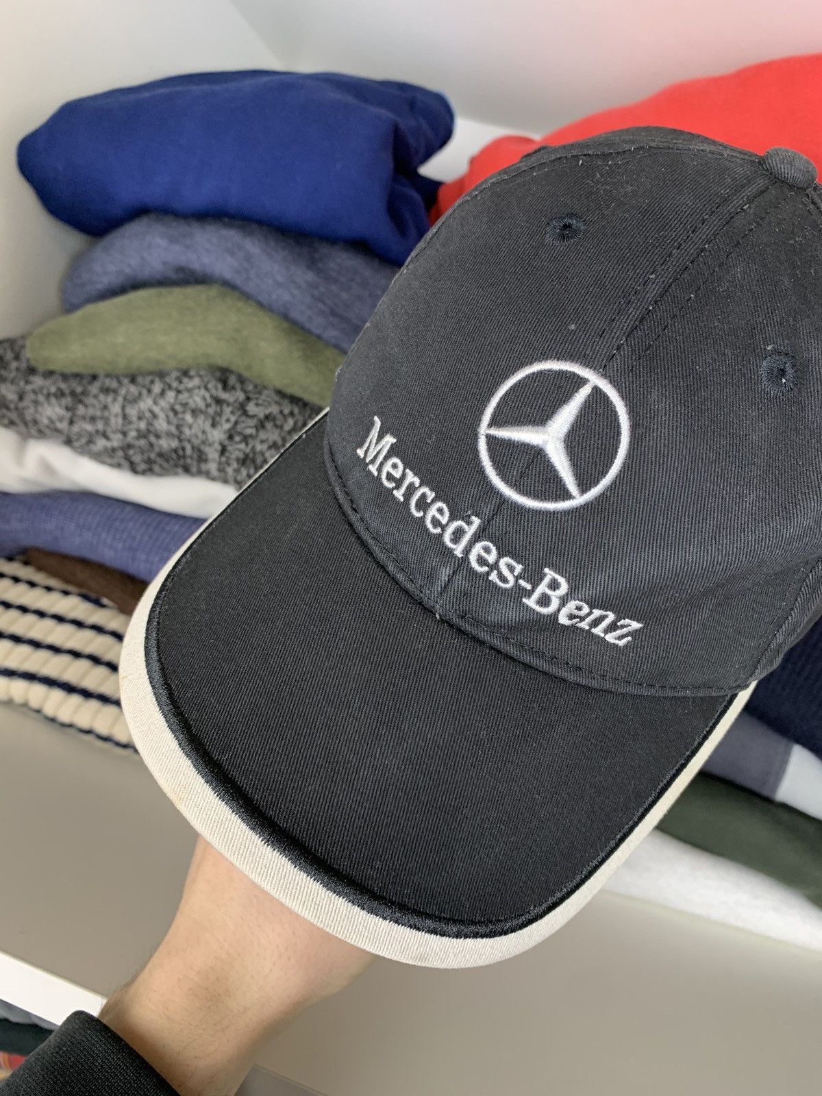 Mercedes-Benz Mercedes Benz Big Logo Cap Hat Size ONE SIZE - 7 Thumbnail