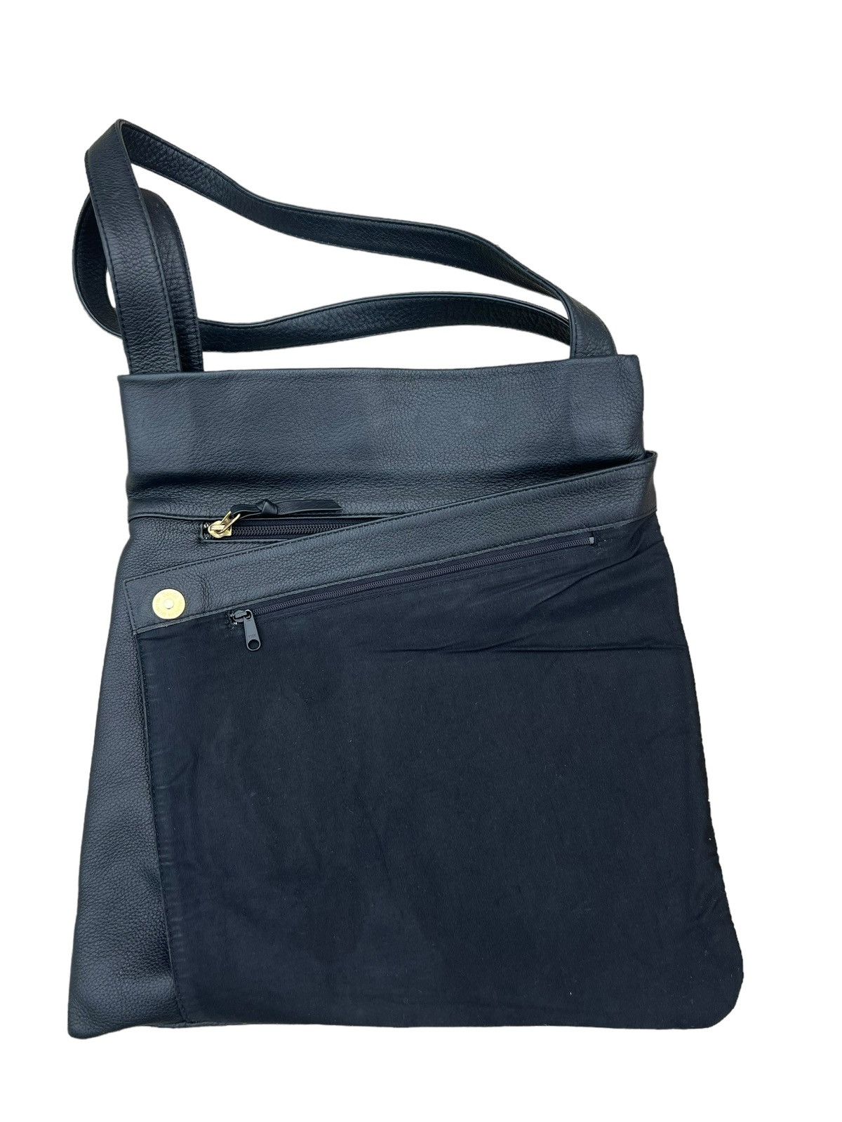 Leather TAKANO Japan Black Leather Asymmetrical Tote Bag Size ONE SIZE - 25 Thumbnail