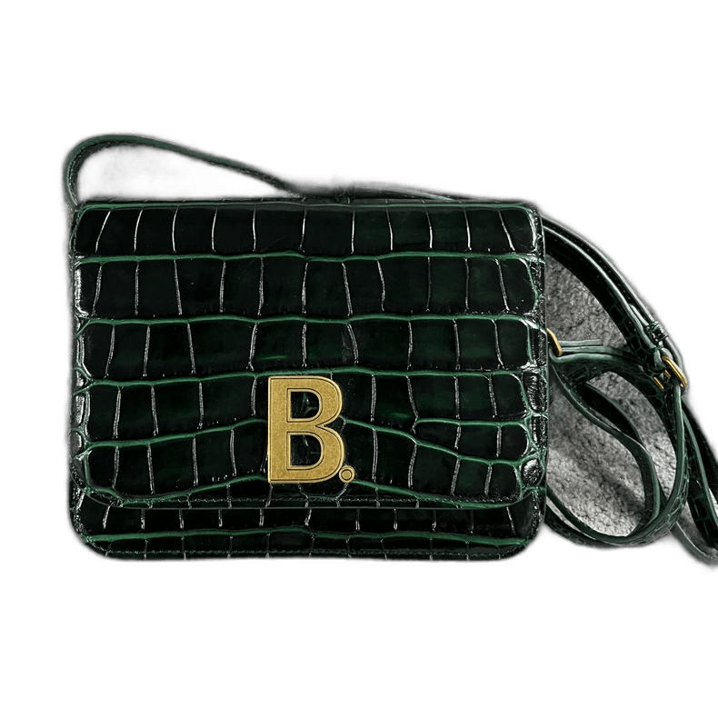 Balenciaga Balenciaga Green Crocodile Pattern Logo Bag Size ONE SIZE - 1 Thumbnail