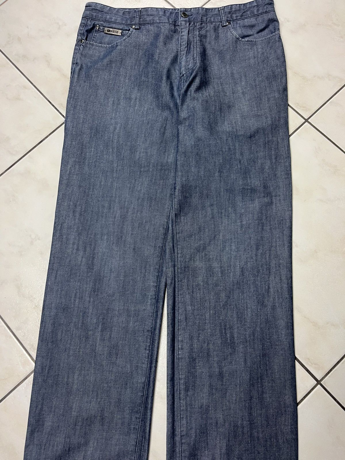 Designer × Mugler × Thierry Mugler Vintage Thierry Mugler men denim jeans pants alien goth dark Size US 34 / EU 50 - 4 Thumbnail