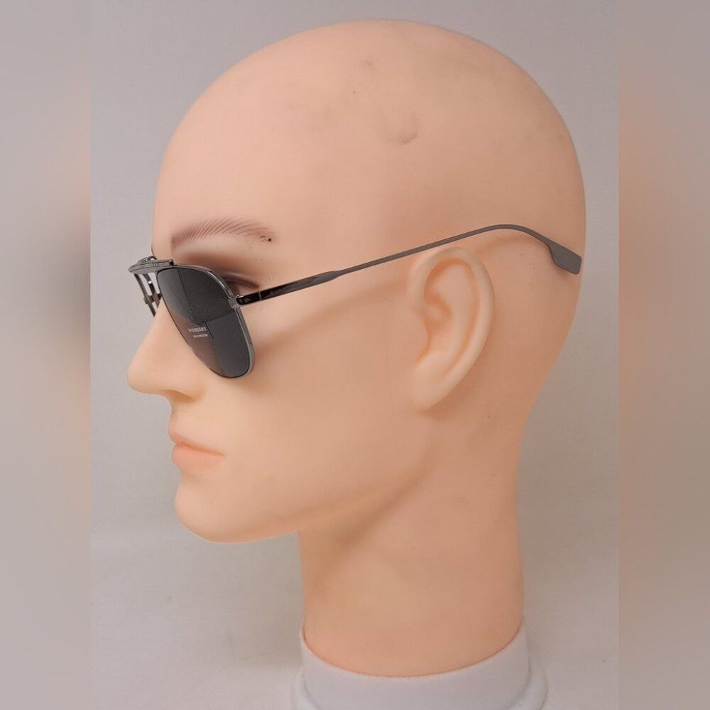 Burberry Burberry Men's Aviator Sunglasses Frames Only Pilot Check M Size ONE SIZE - 3 Thumbnail