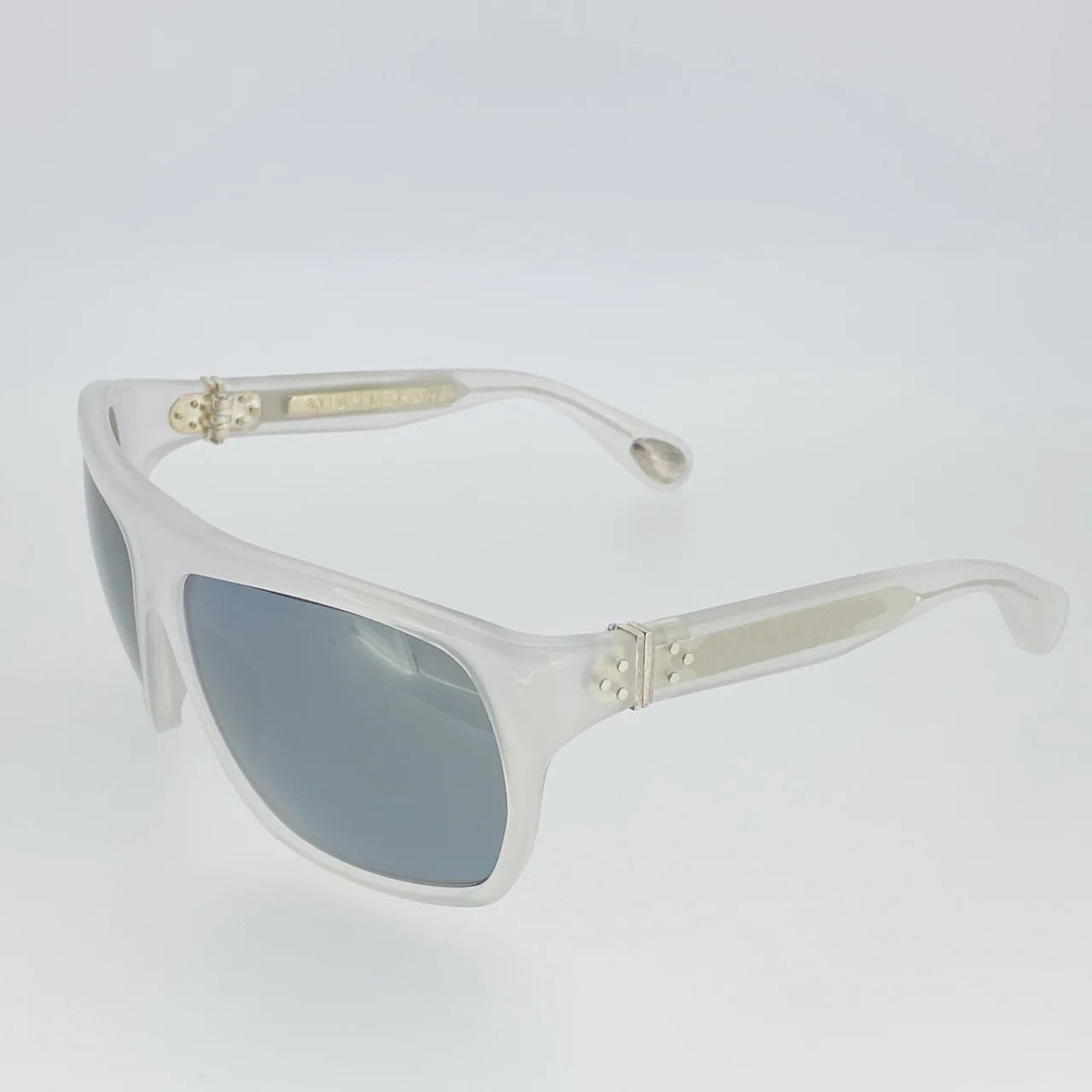 Ann Demeulemeester Ann Demeulemeester Sunglasses Oversized White and Grey Size ONE SIZE - 10 Thumbnail