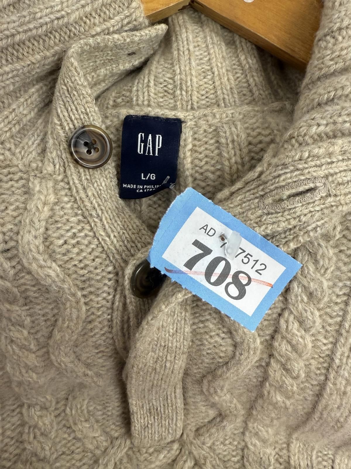 Gap GAP Beige Cable Knit Sweater Size L Size US L / EU 52-54 / 3 - 2 Thumbnail