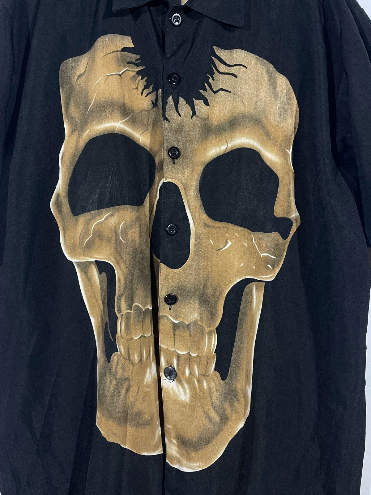 Designer Full Print Vintage Black Shirt Size XL Skull & Bones Rock Size US XL / EU 56 / 4 - 2 Thumbnail