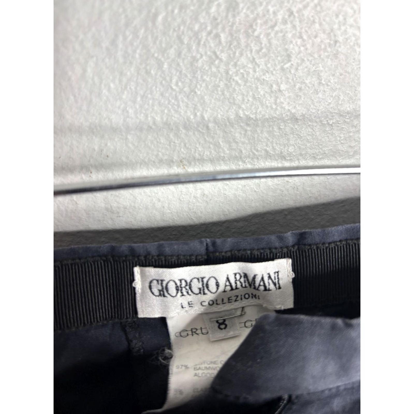 Giorgio Armani Giorgio Armani Pants Womens 8 Black Le Collezioni Slim Tapered Classic Stretch Dress Pants Women's 8 Black Size 30" / US 8 / IT 44 - 3 Thumbnail