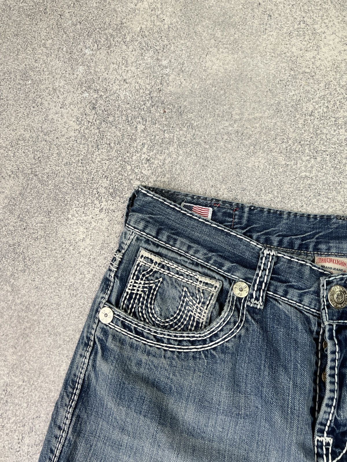 True Religion × Vintage CRAZY TRUE RELIGION Y2K JACKSON SHORTS CHIEF KEEF STYLE Size US 32 / EU 48 - 8 Thumbnail