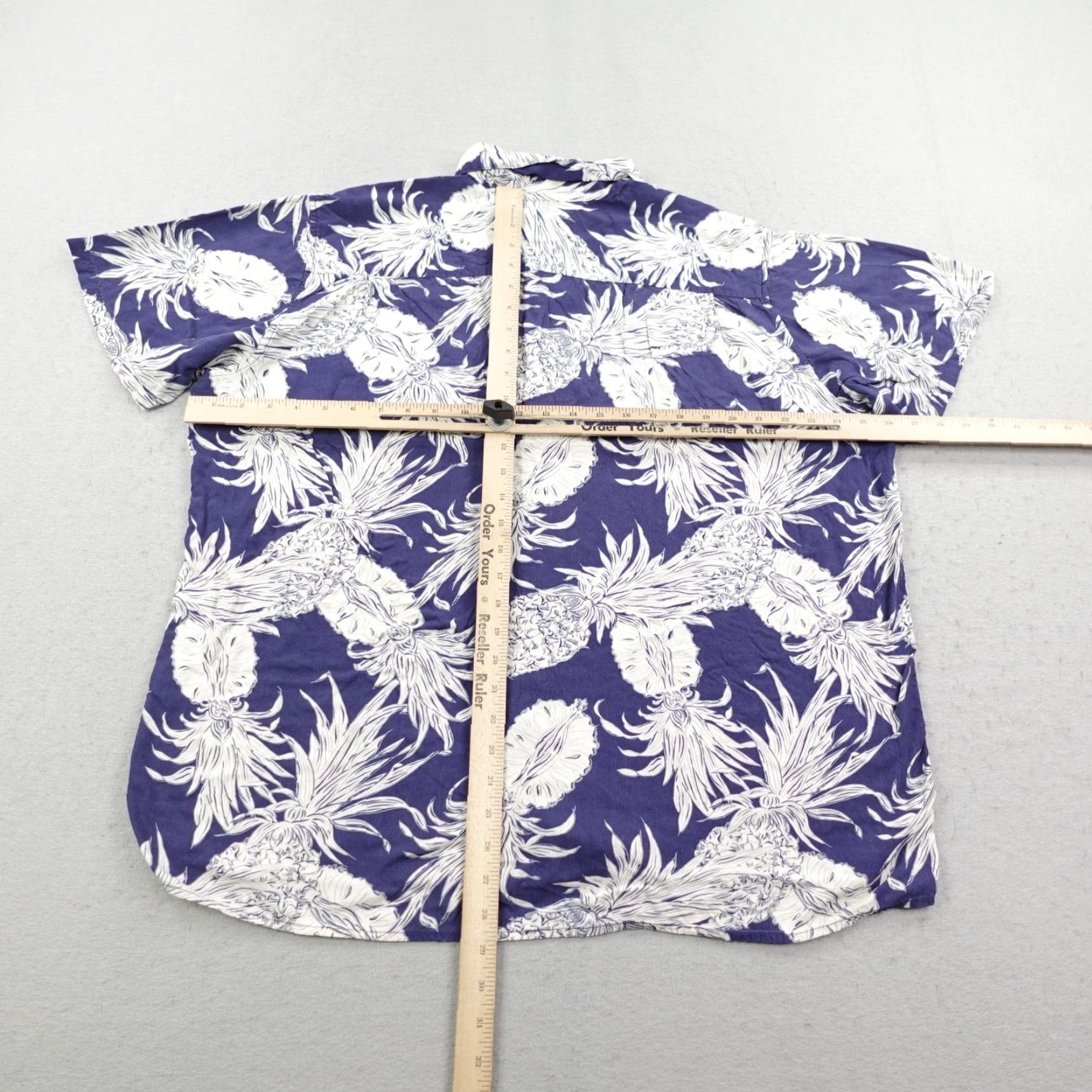 Reyn Spooner VINTAGE Reyn Spooner Shirt Men XL Blue White Hawaiian Aloha Pineapple Camp Rayon Casual Beach 90s Mens XL Size US XL / EU 56 / 4 - 5 Thumbnail
