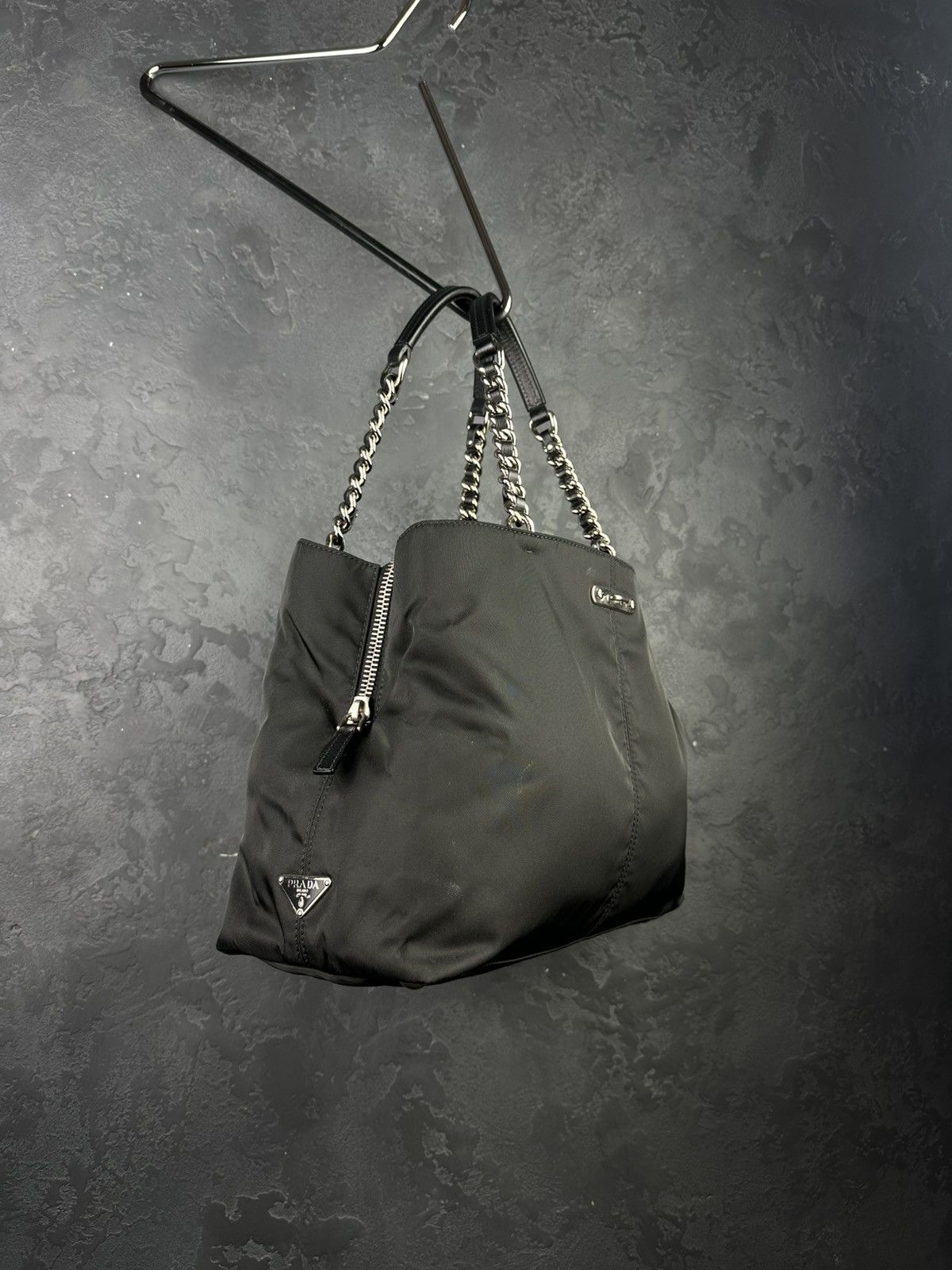 Prada Vintage 90s PRADA Tessuto Nylon Shoulder Bag Rare Size ONE SIZE - 7 Thumbnail