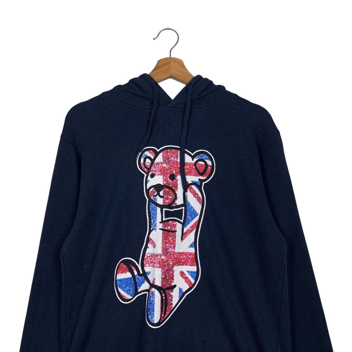 Japanese Brand Teddy Bear Britain Flag Graphics Pullover Hoodies #1788-C79 Size L / US 10 / IT 46 - 11 Thumbnail