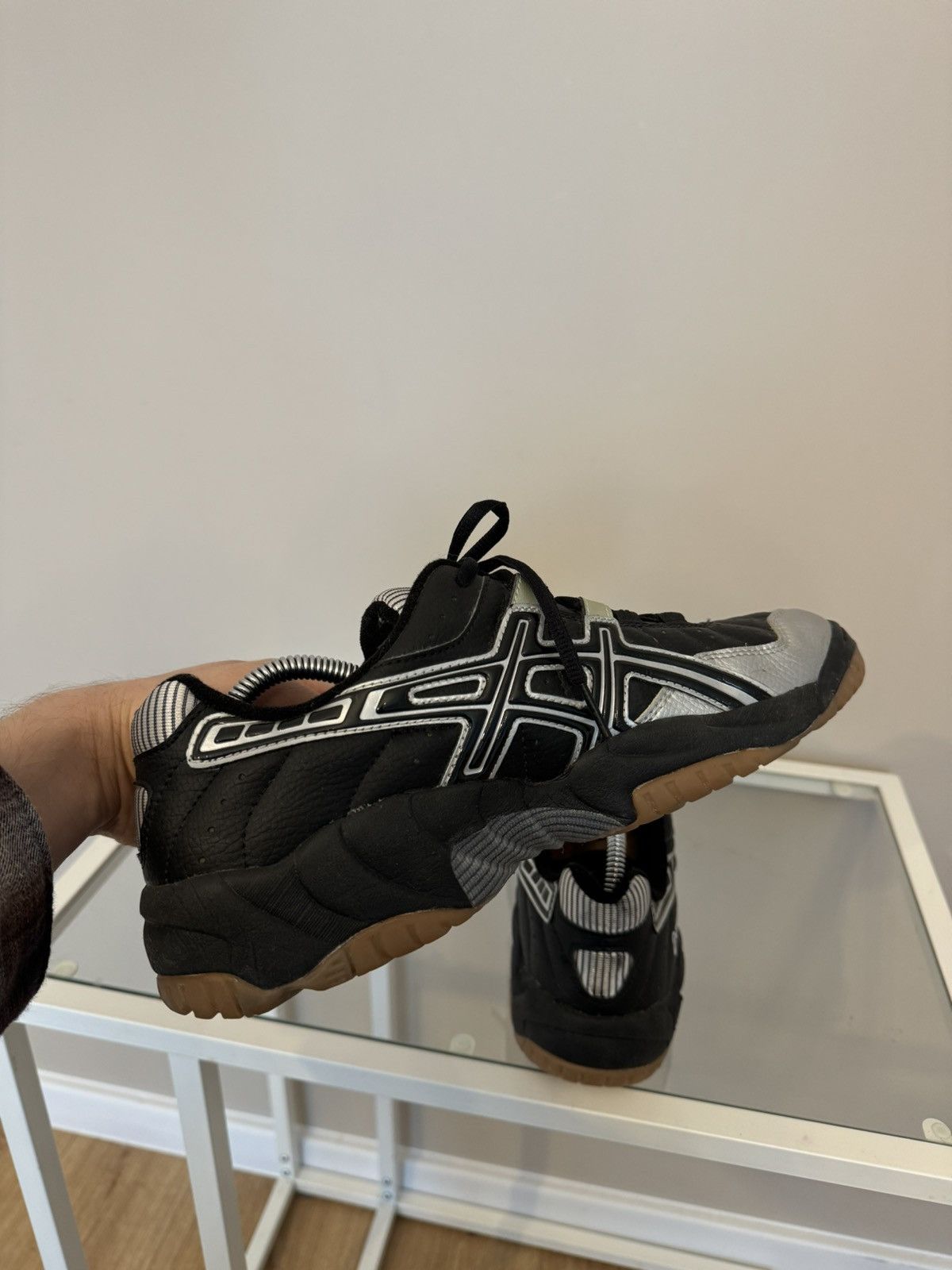 Asics × Vintage Asics black gel sneakers vintage gorpcore 90s 00s Size US 8.5 / EU 41-42 - 5 Thumbnail