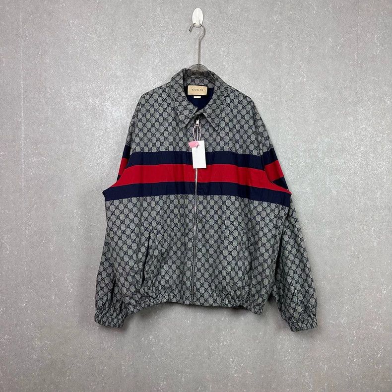 Gucci Gucci SS24GG printed striped pointed collar single-breasted Size US M / EU 48-50 / 2 - 1 Thumbnail