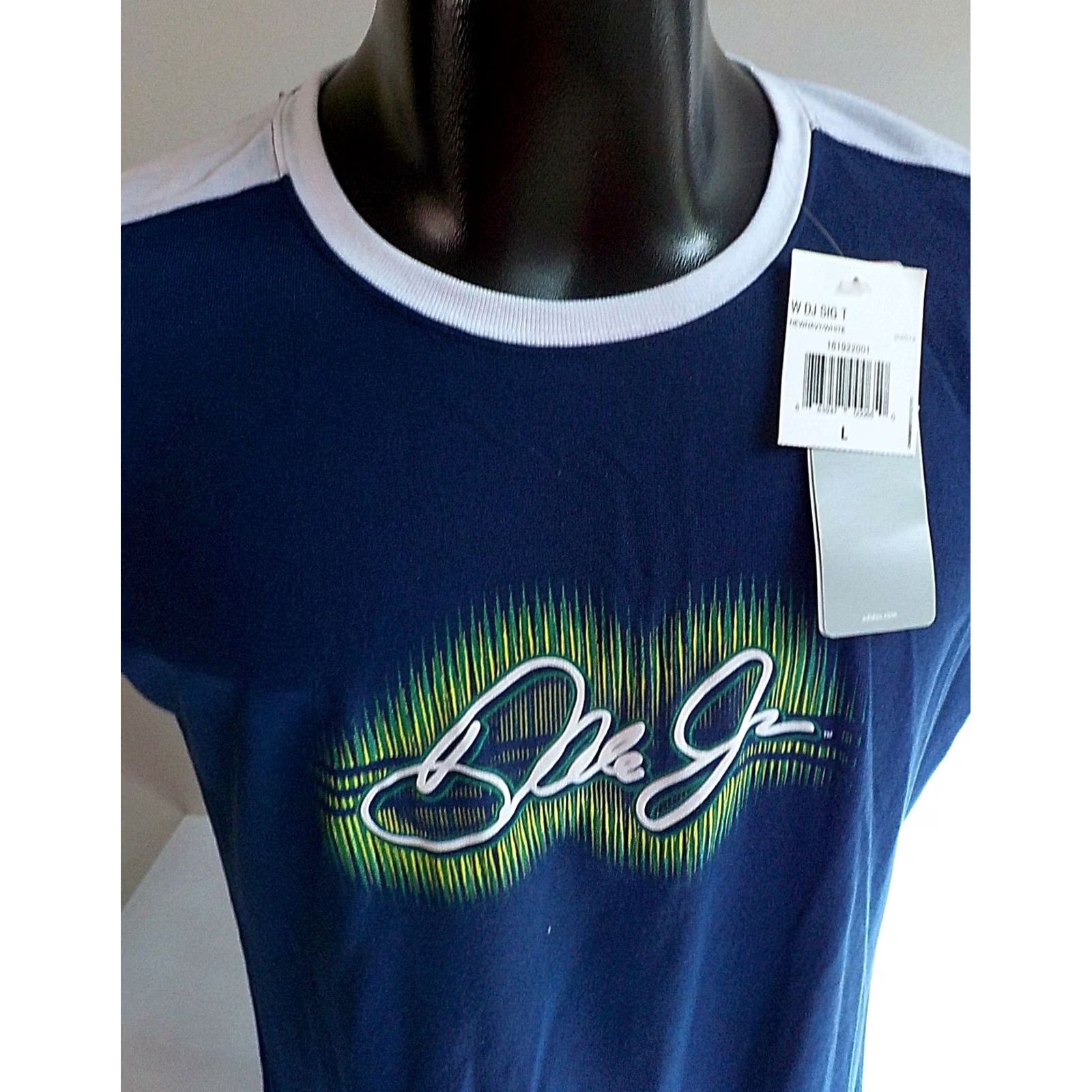 Adidas ADIDAS DALE JR. Signature Short Sleeve T Shirt Navy Green White SZ LARGE NWT Size L / US 10 / IT 46 - 2 Thumbnail