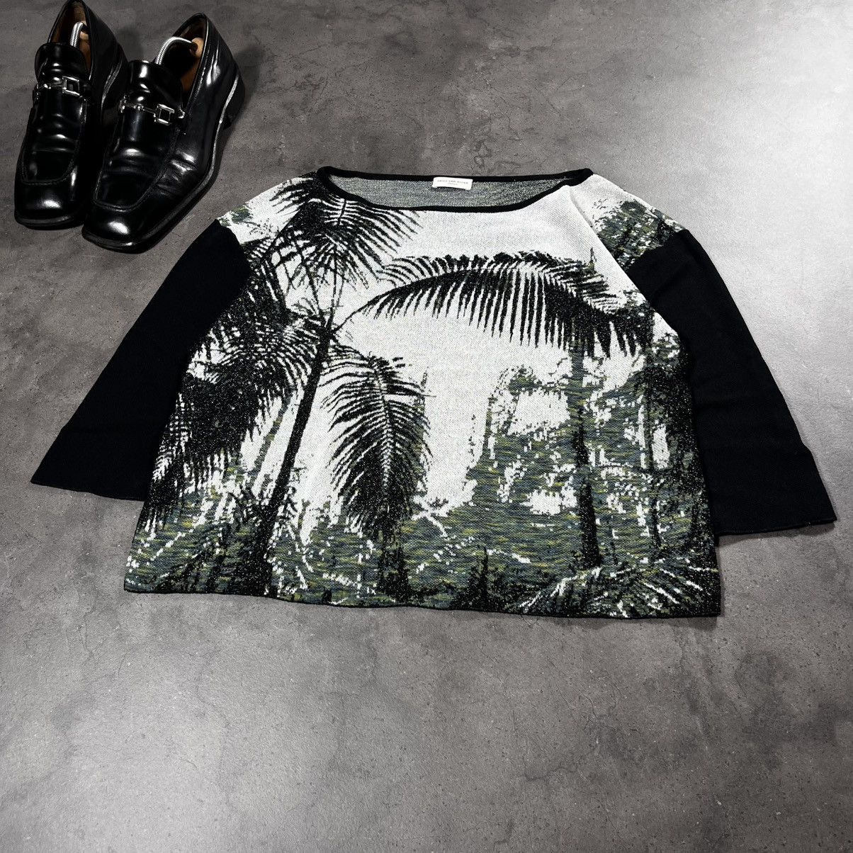 Dries Van Noten Dries Van Noten Floral Print Longsleeve Mesh Top Womens Size US S / EU 44-46 / 1 - 2 Thumbnail