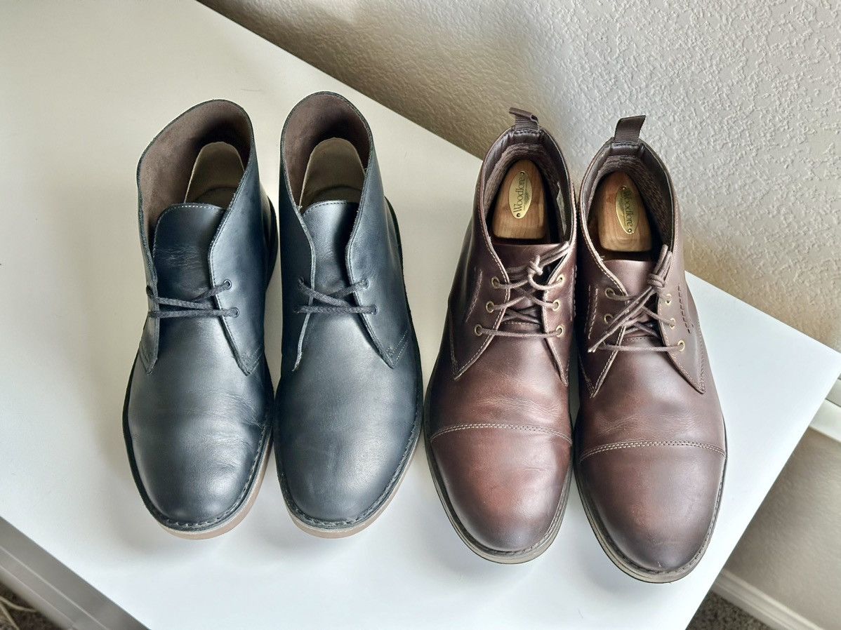 Hinman leather mid chukka boots deals