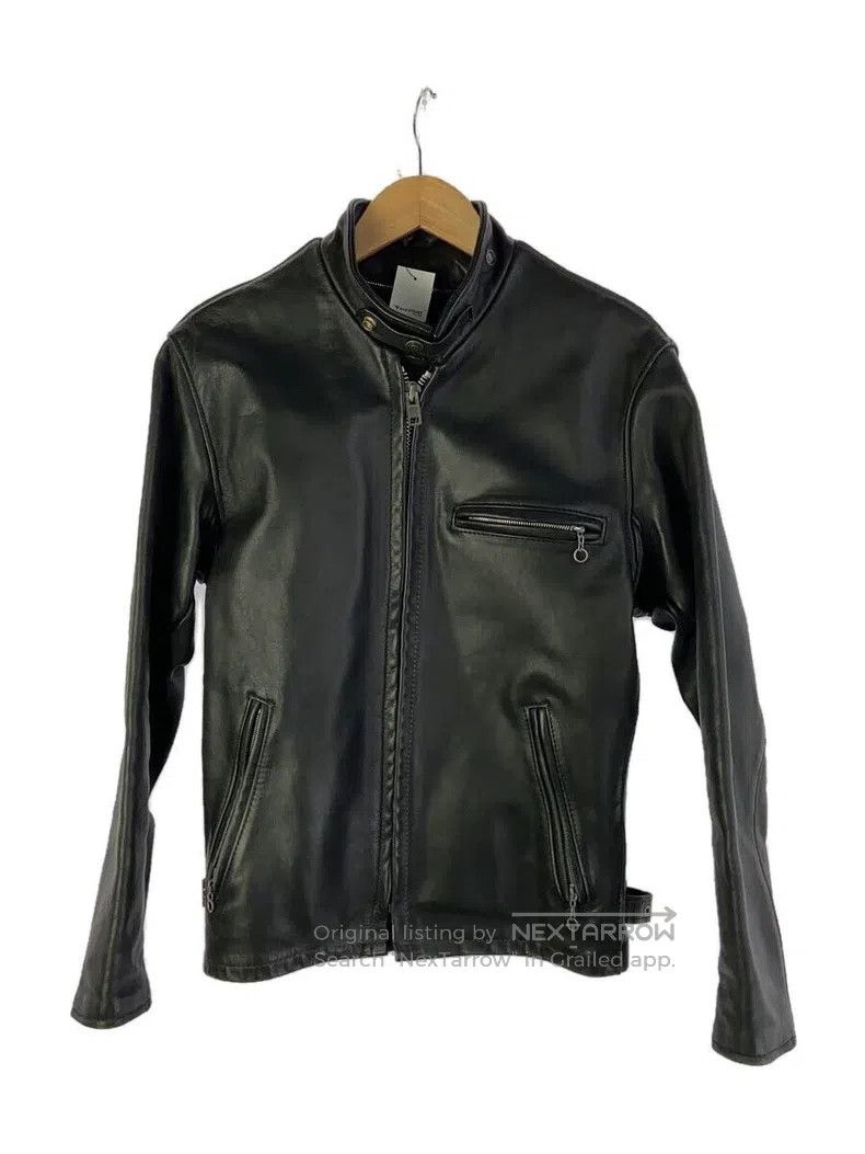 Other Straight stand-up collar leather jacket, thick cowhide Size US S / EU 44-46 / 1 - 1 Thumbnail